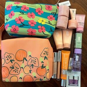 New! Clinique- Mix n’ Match Lot Makeup + Skincare Products (17 pieces incl bags)